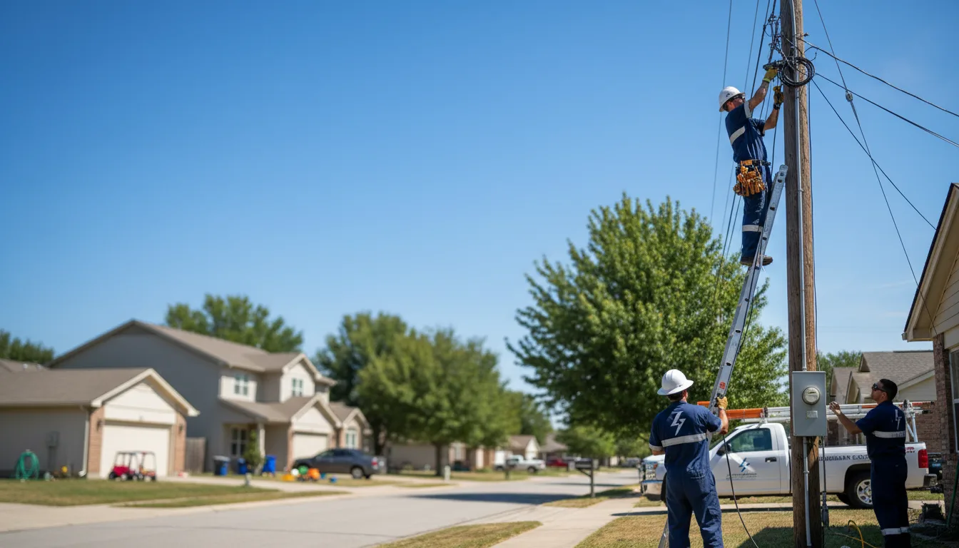 Residential electrician providing installation services in Taylors, SC